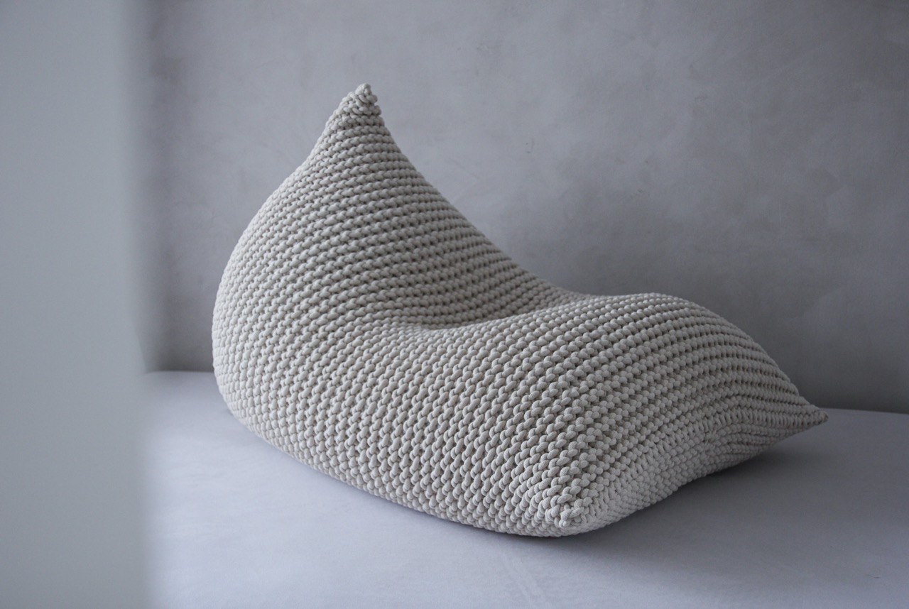 CHUNKY knitted bean bags - Zuri House