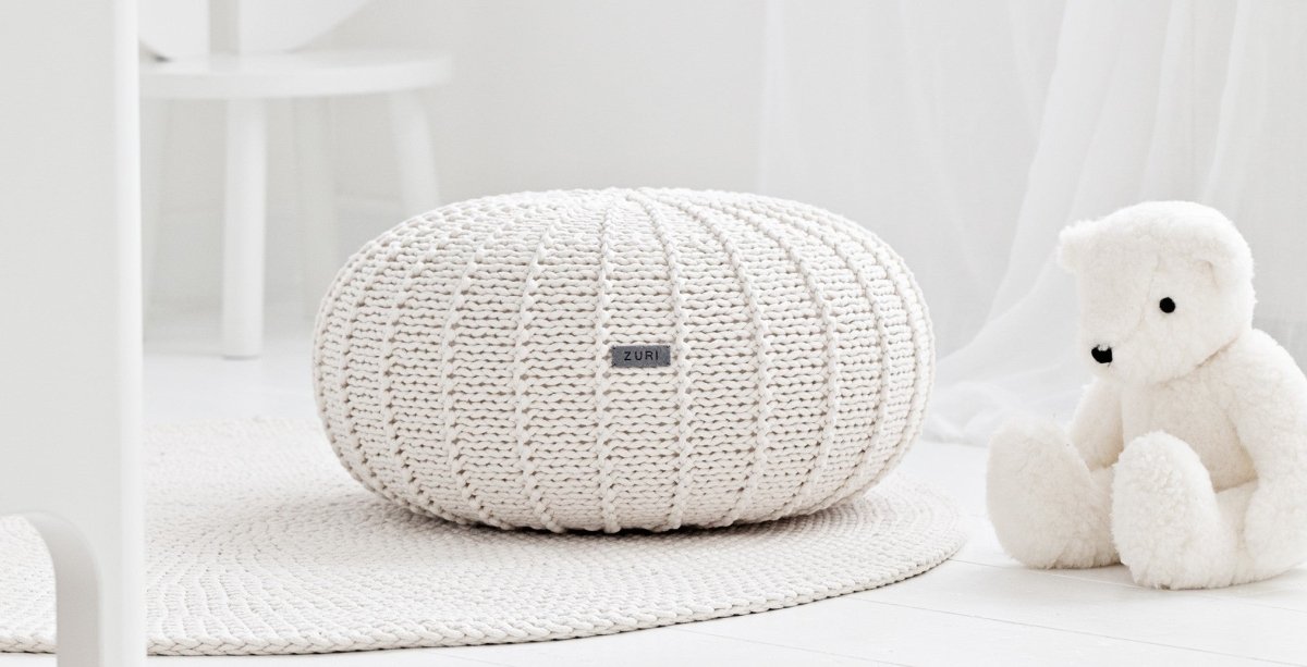 Knitted pouffes, Small - Zuri House