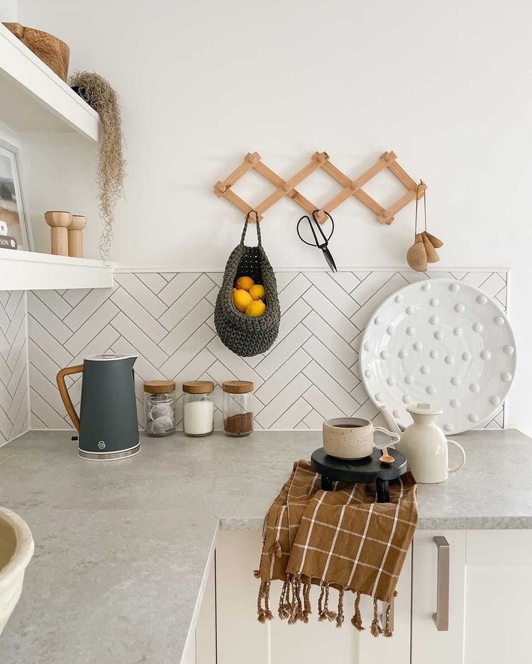 Crochet hanging bags | OLIVE GREEN - Zuri House