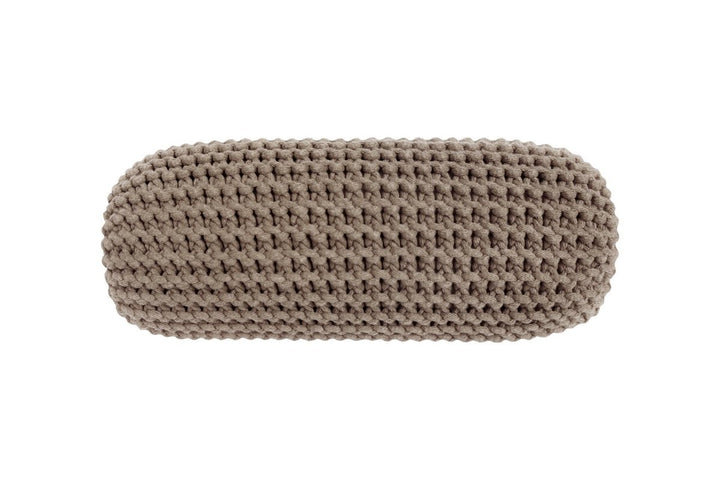 Knitted neck cushion | MOCHA | R2G - Zuri House