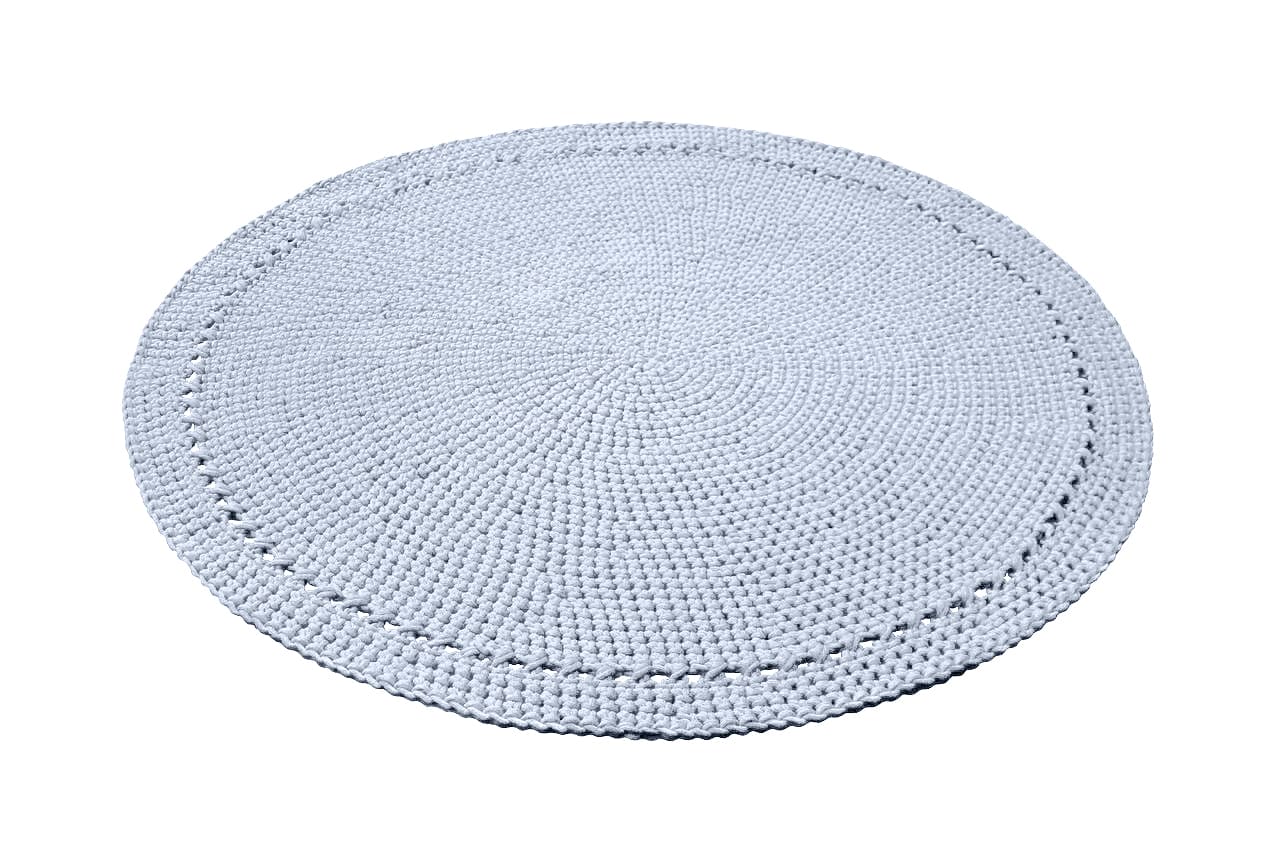 Crochet rug NEBO | BABY BLUE