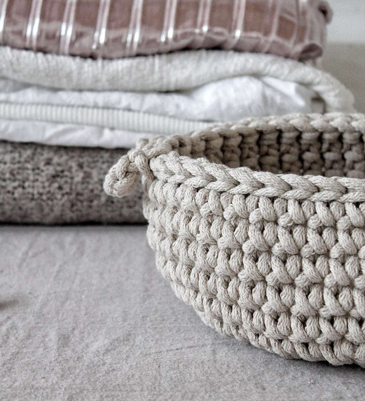 Small basket OATMEAL - Zuri House