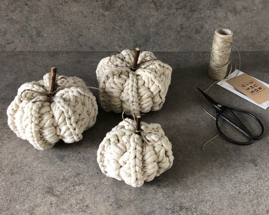 CROCHET PUMPKINS (SET OF 3) - Zuri House