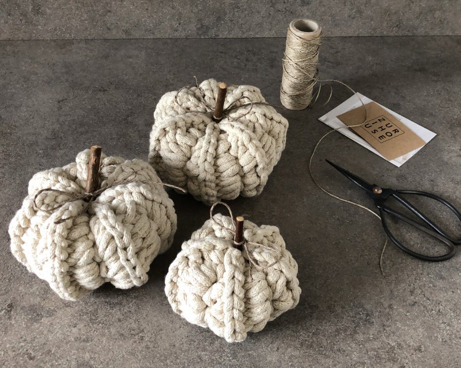 CROCHET PUMPKINS (SET OF 3) - Zuri House