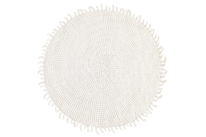 Crocheted rug IVORY - Zuri House