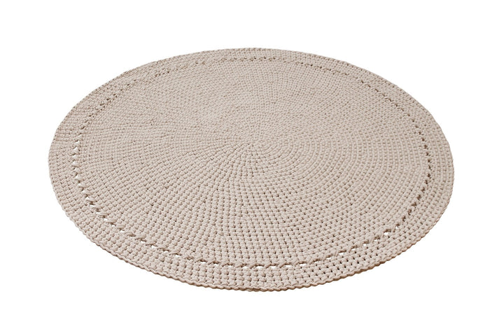 Crocheted rug NEBO | BEIGE - Zuri House