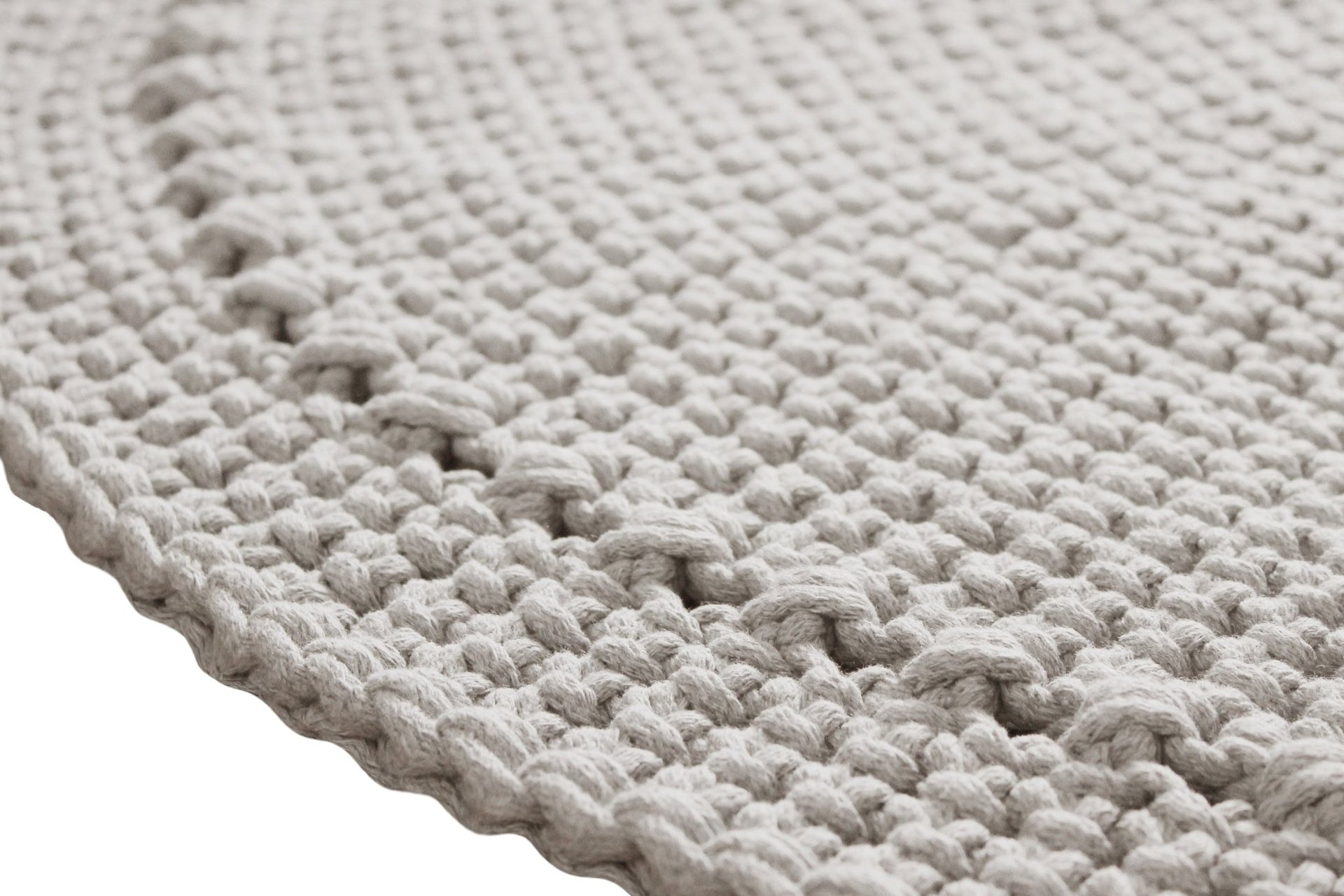 Crocheted rug NEBO | OATMEAL - Zuri House