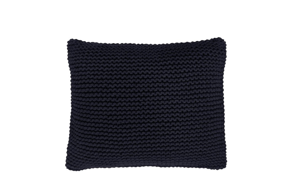 Knitted cushion | CHARCOAL - Zuri House