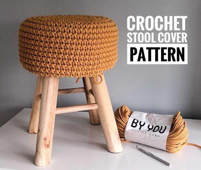 Stool Cover - Crochet Pattern - Zuri House