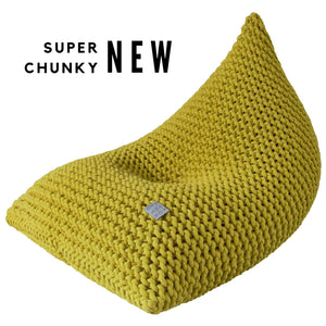 Chunky knitted bean bag | GOLDEN KIWI