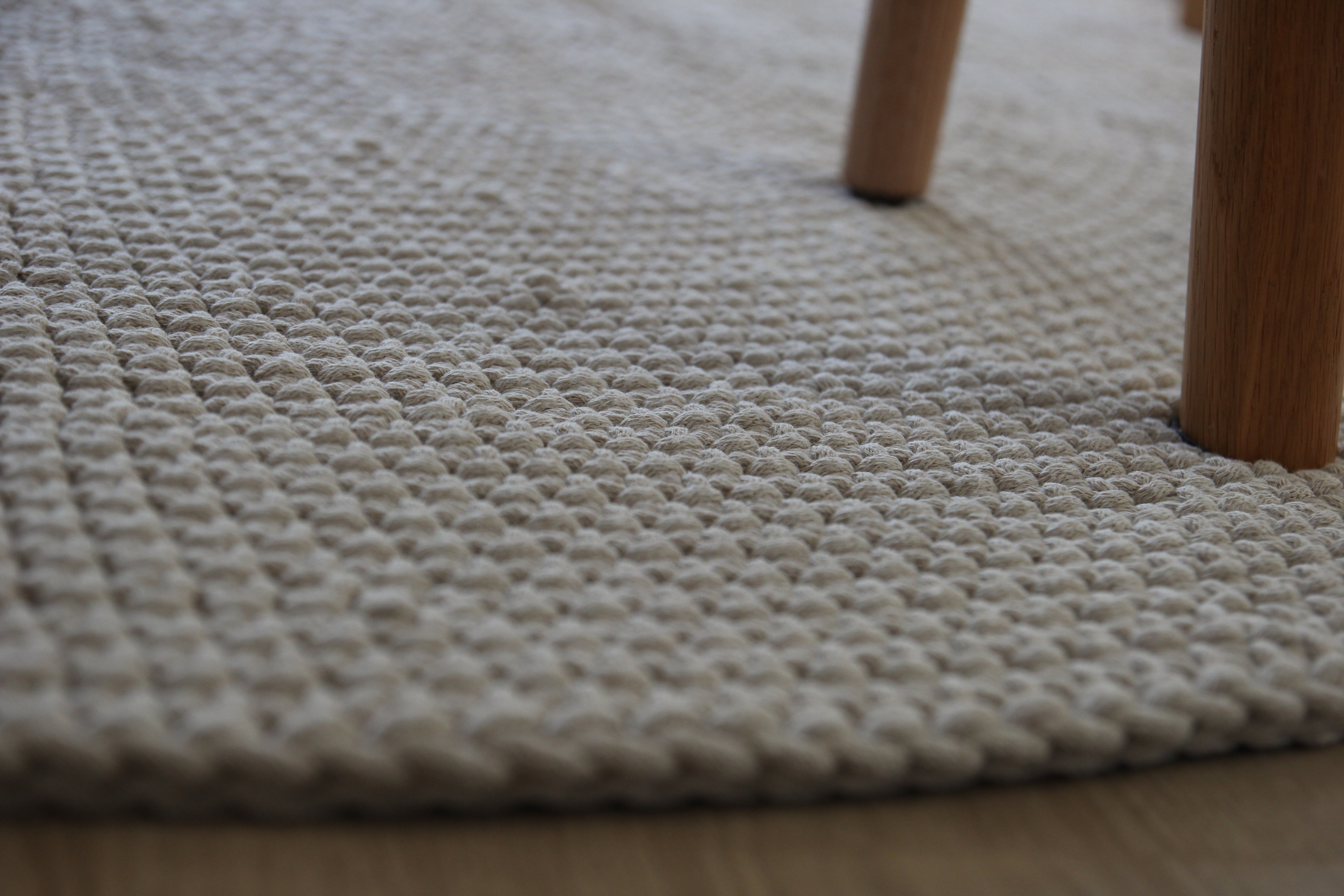 Crochet rug MOON | BEIGE