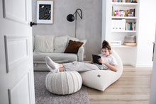 Knitted bean bag | IVORY