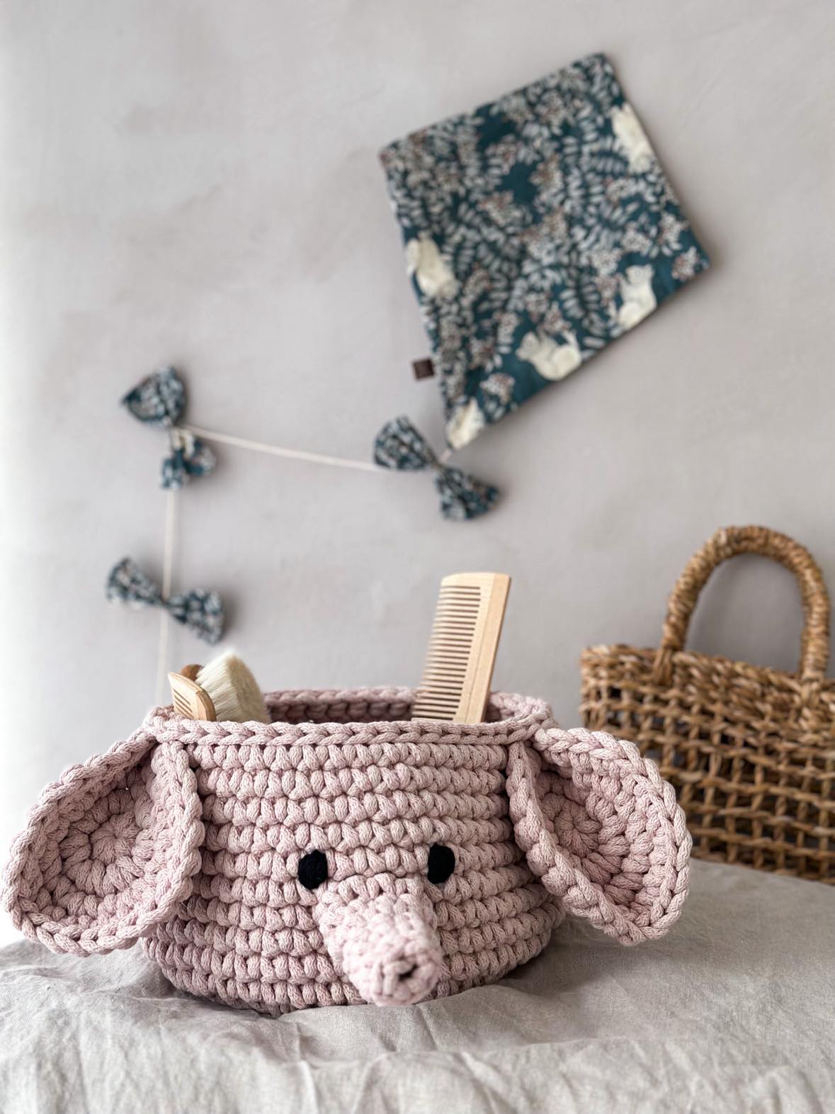 Elephant Basket | PALE PINK