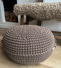 Crochet ottoman |  MOCHA