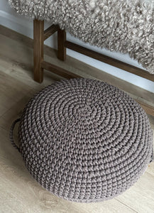 Crochet ottoman |  MOCHA