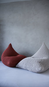 Knitted bean bag KIDS | TERRACOTTA