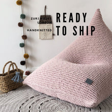 Knitted bean bag KIDS | PALE PINK | R2G