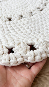 Crochet BOHO rug | IVORY