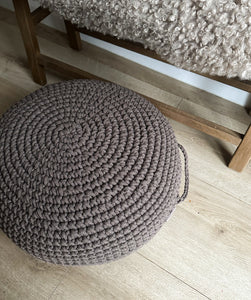 Crochet ottoman |  MOCHA