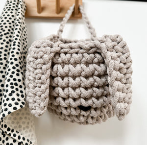 Crochet bunny basket | OATMEAL