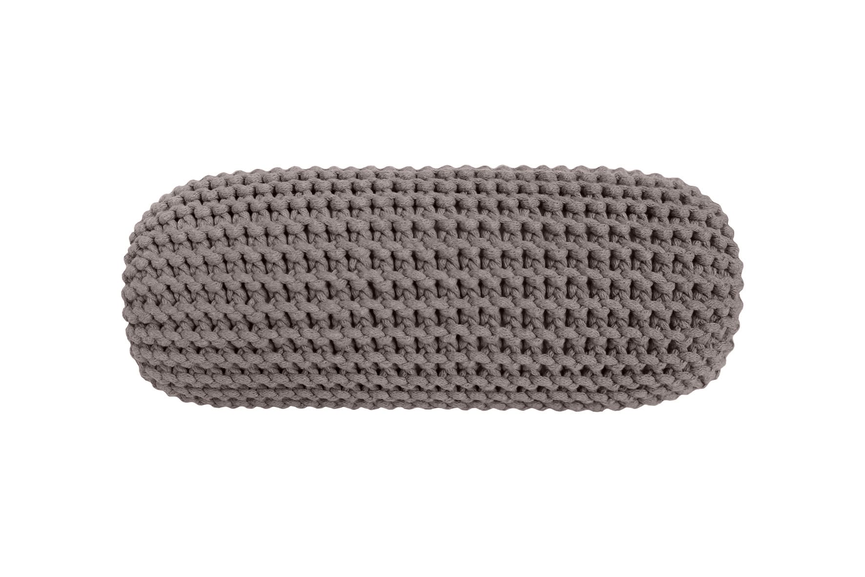 Knitted bolster cushion | MOCHA