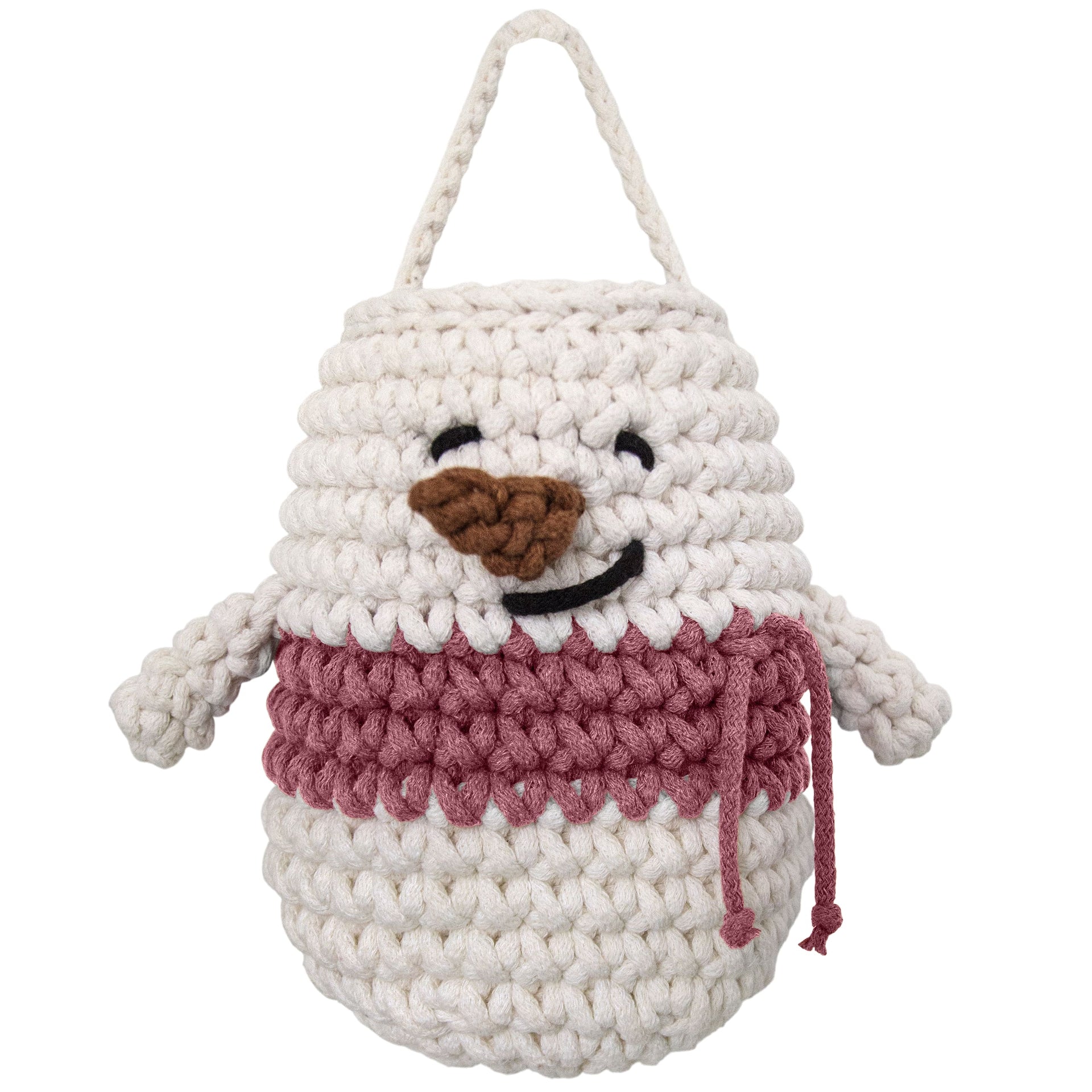 Snowman Hanging Basket | OLD ROSE