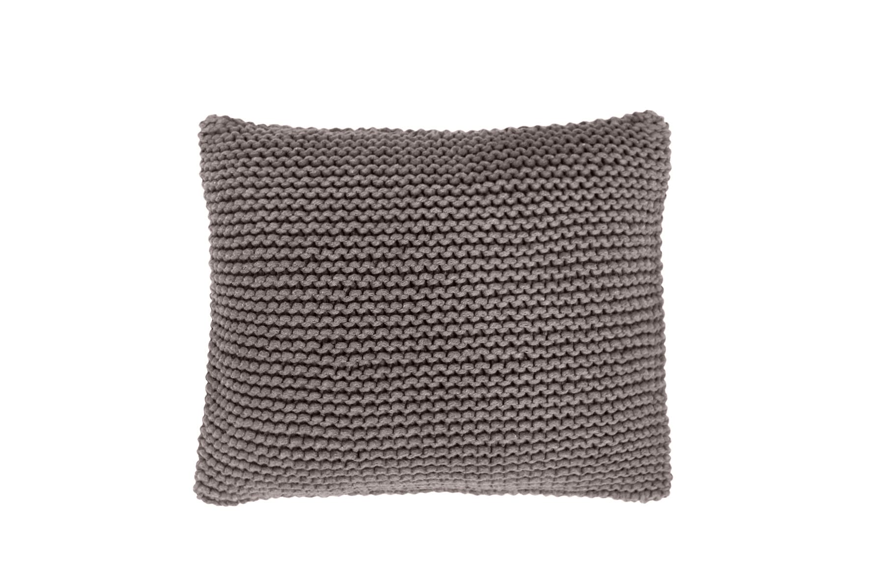 Knitted square cushion | MOCHA