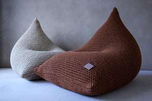 Knitted bean bag | CINNAMON