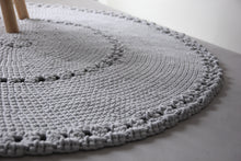 Crochet BOHO rug | LIGHT GREY