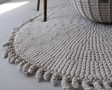 Crochet rug SUN | OATMEAL