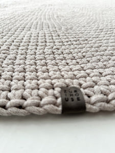 Crochet rug MOON | OATMEAL