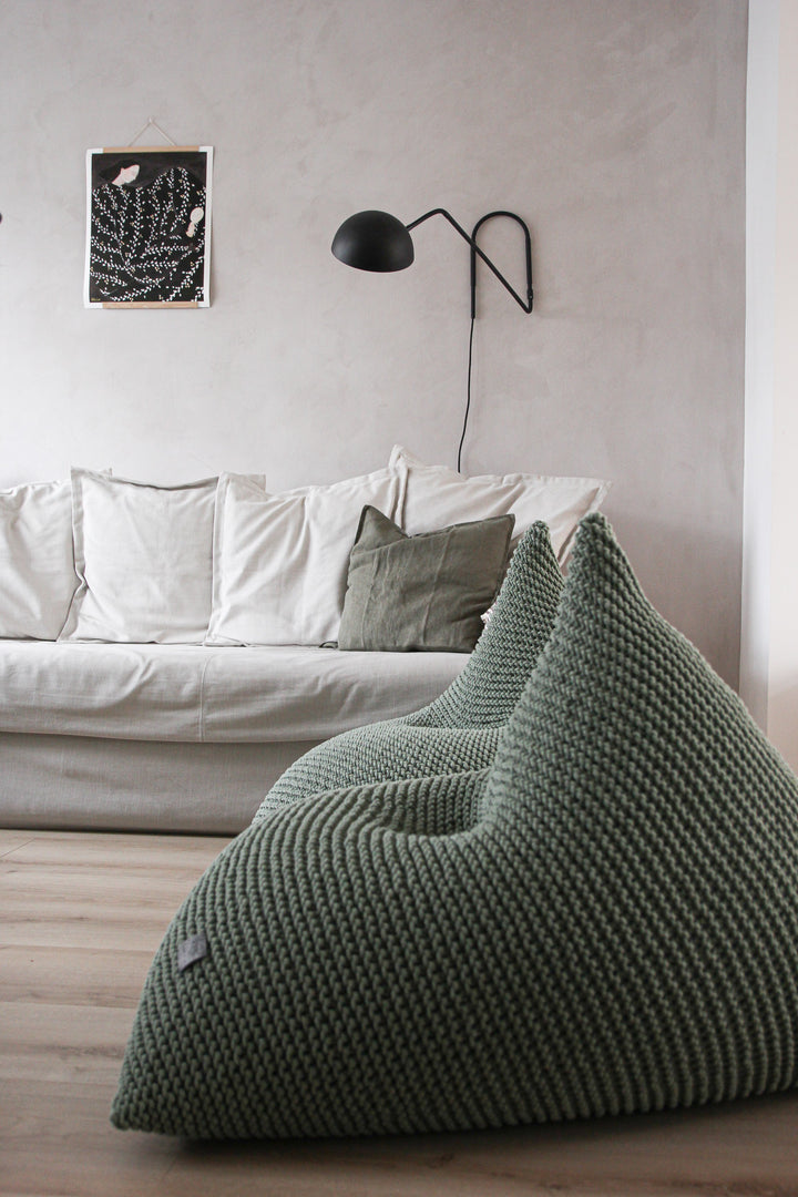 Knitted bean bag | SAGE - Zuri House