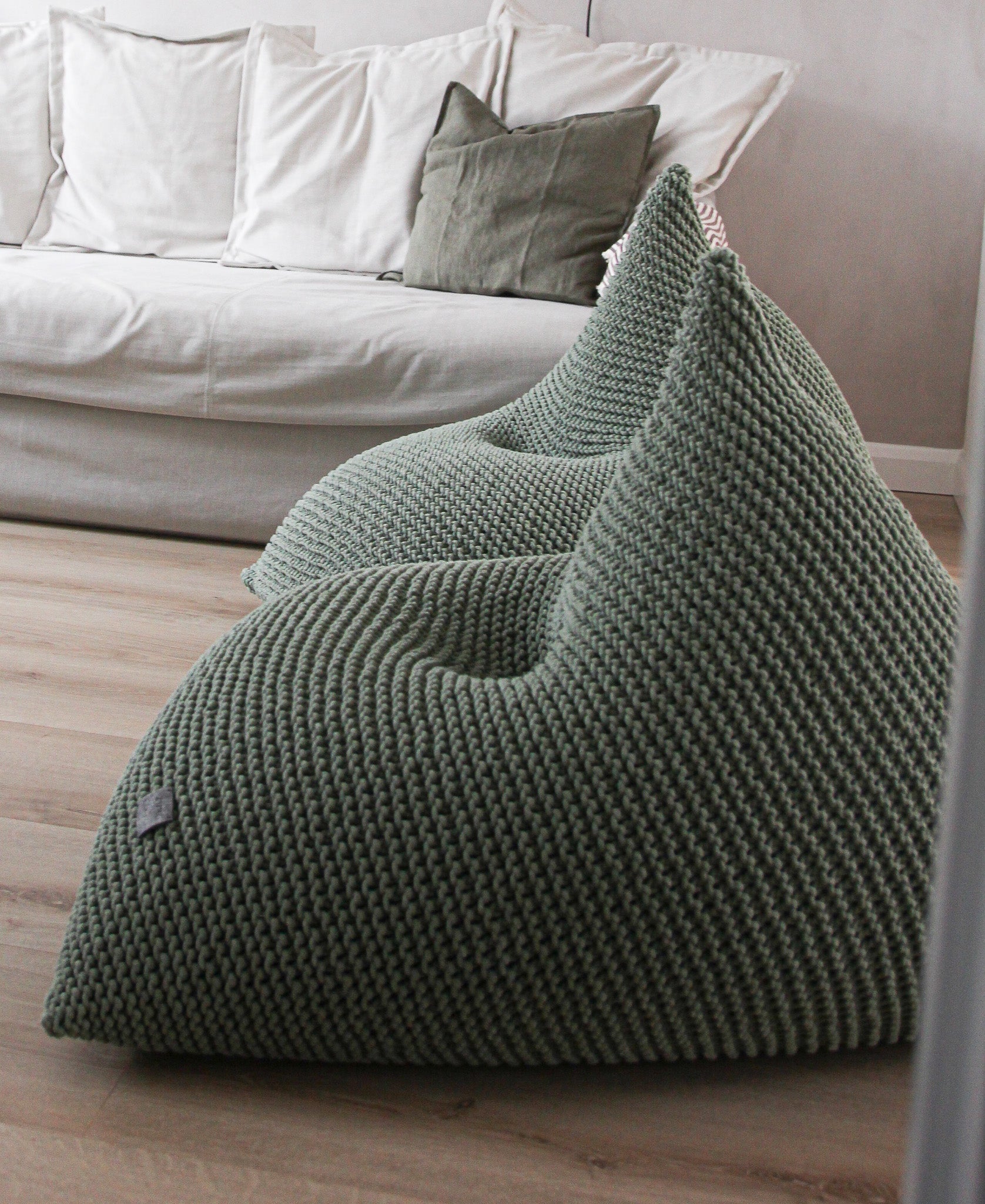 Knitted bean bag | SAGE - Zuri House