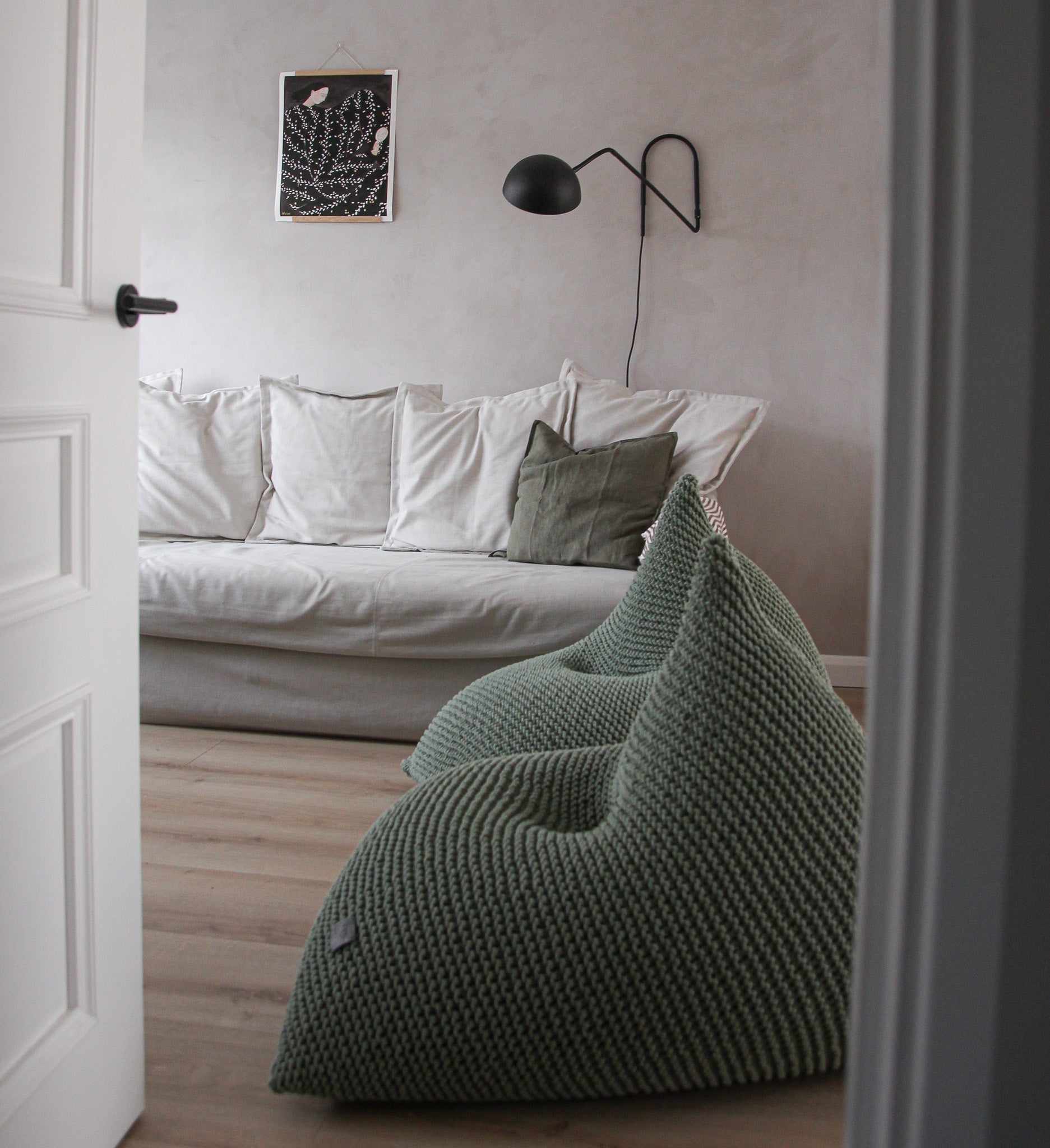 Knitted bean bag | SAGE - Zuri House