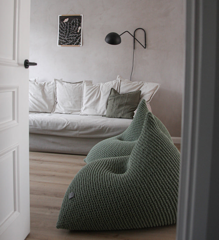 Knitted bean bag | SAGE - Zuri House