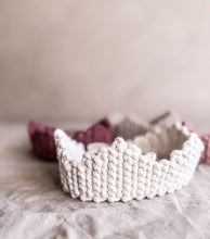 Natural cotton crown | old rose