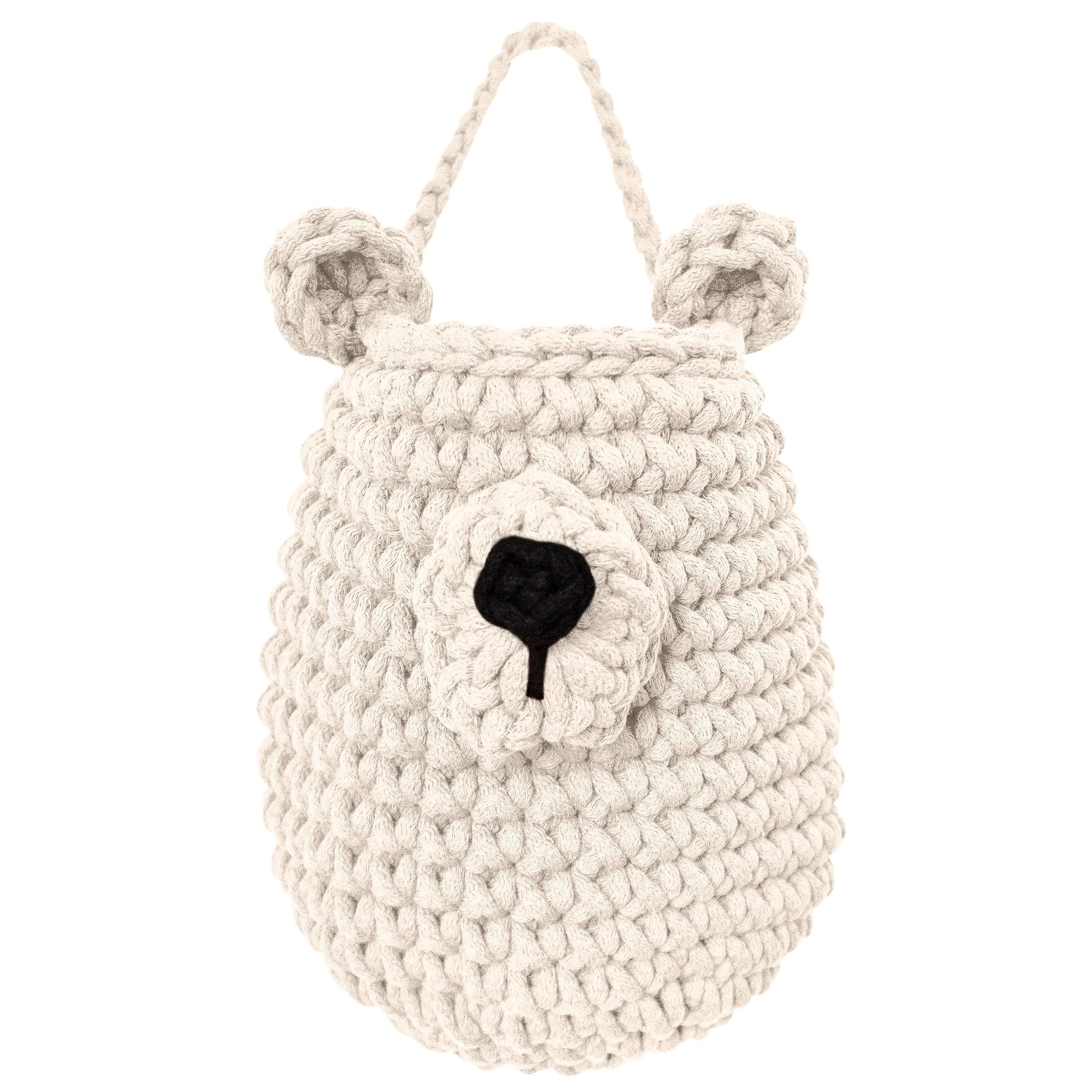 Large Bear basket | IVORY