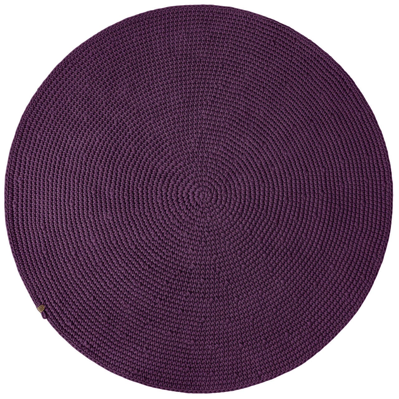 Crochet rug SAGA | AUBERGINE - Zuri House