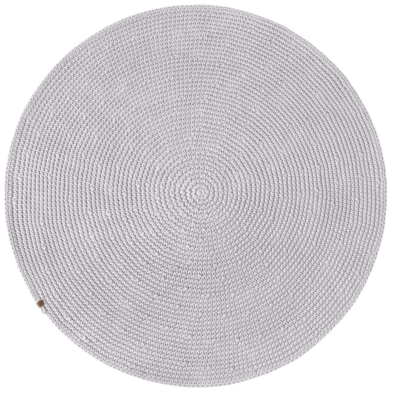 Crochet rug SAGA | LIGHT GREY