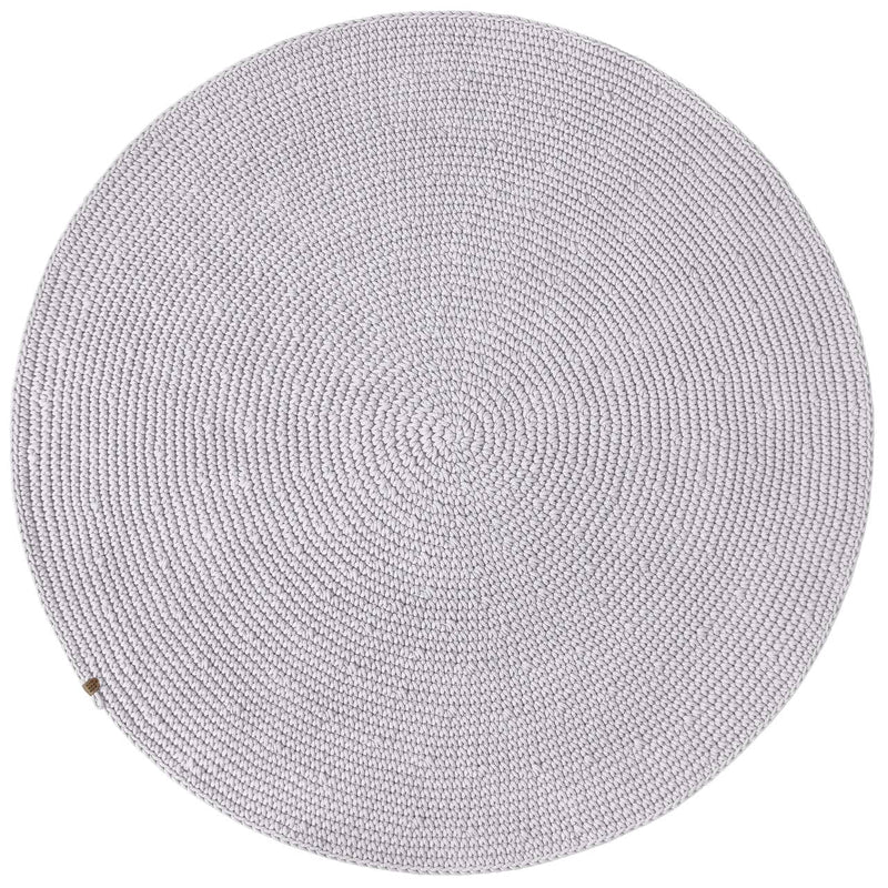 Crochet rug SAGA | LIGHT GREY
