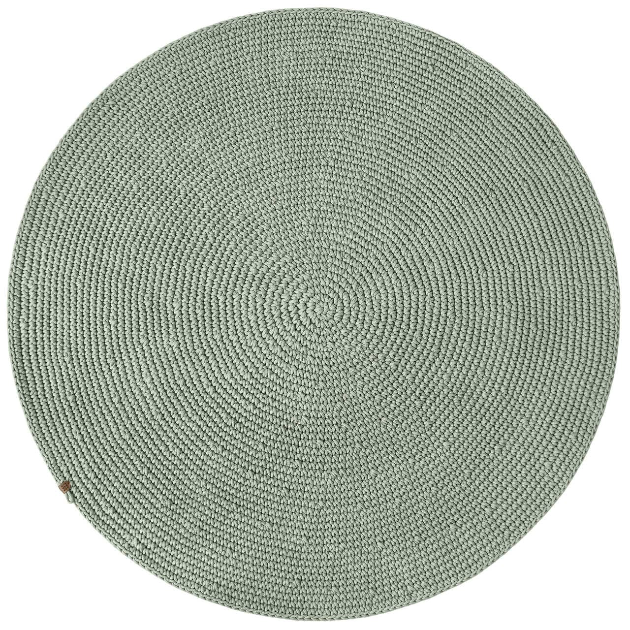 Crochet rug SAGA | LIGHT OLIVE - Zuri House