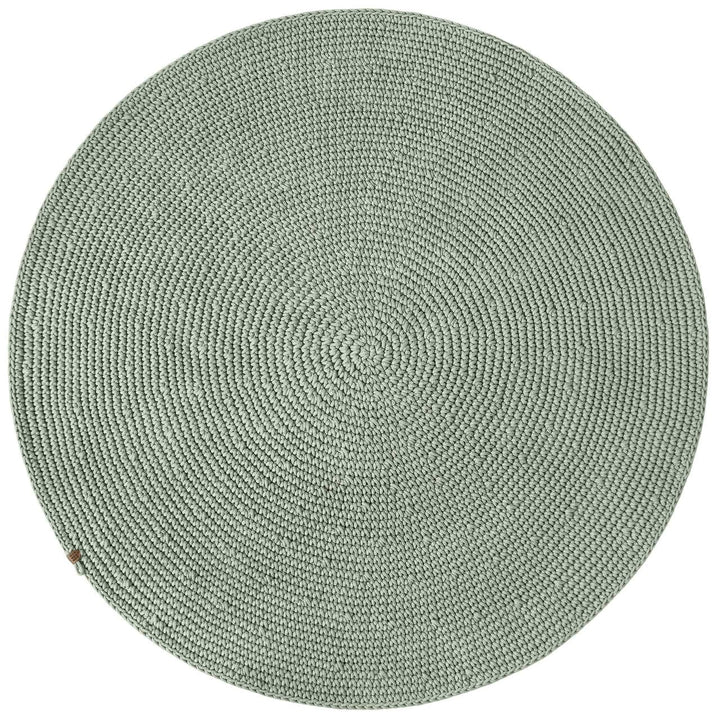 Crochet rug SAGA | LIGHT OLIVE - Zuri House