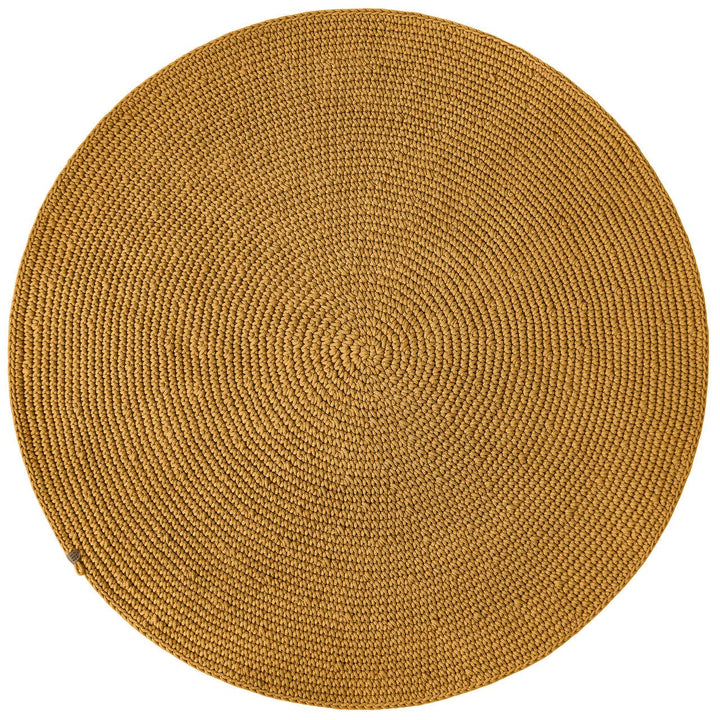 Crochet rug SAGA | MUSTARD - Zuri House