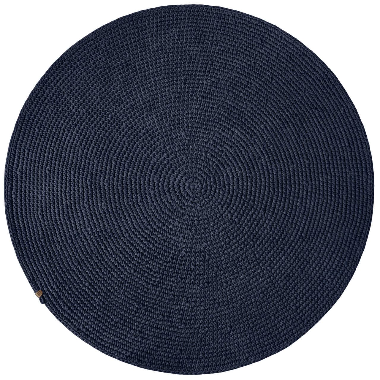Crochet rug SAGA | NAVY BLUE - Zuri House