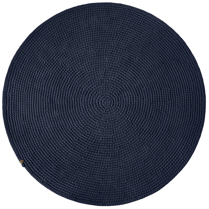 Crochet rug SAGA | NAVY BLUE - Zuri House
