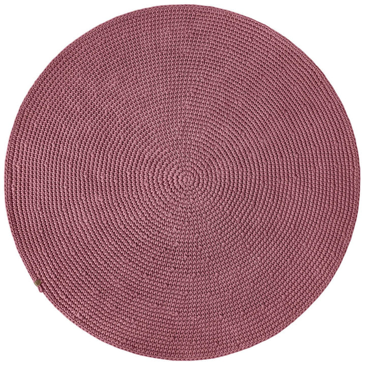 Crochet rug SAGA | OLD ROSE - Zuri House