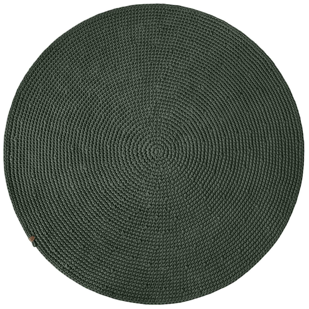 Crochet rug SAGA | OLIVE GREEN - Zuri House