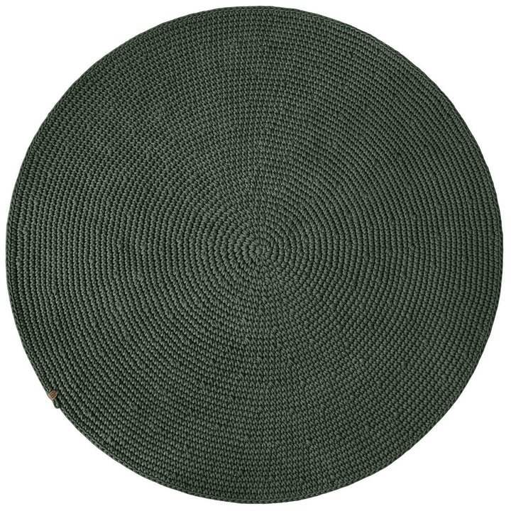 Crochet rug SAGA | OLIVE GREEN - Zuri House