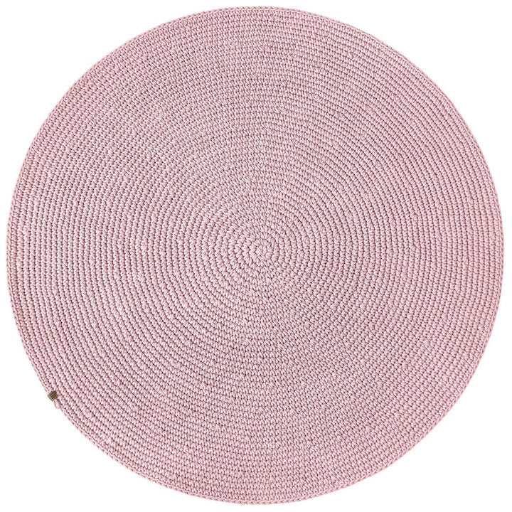 Crochet rug SAGA | POWDER PINK - Zuri House