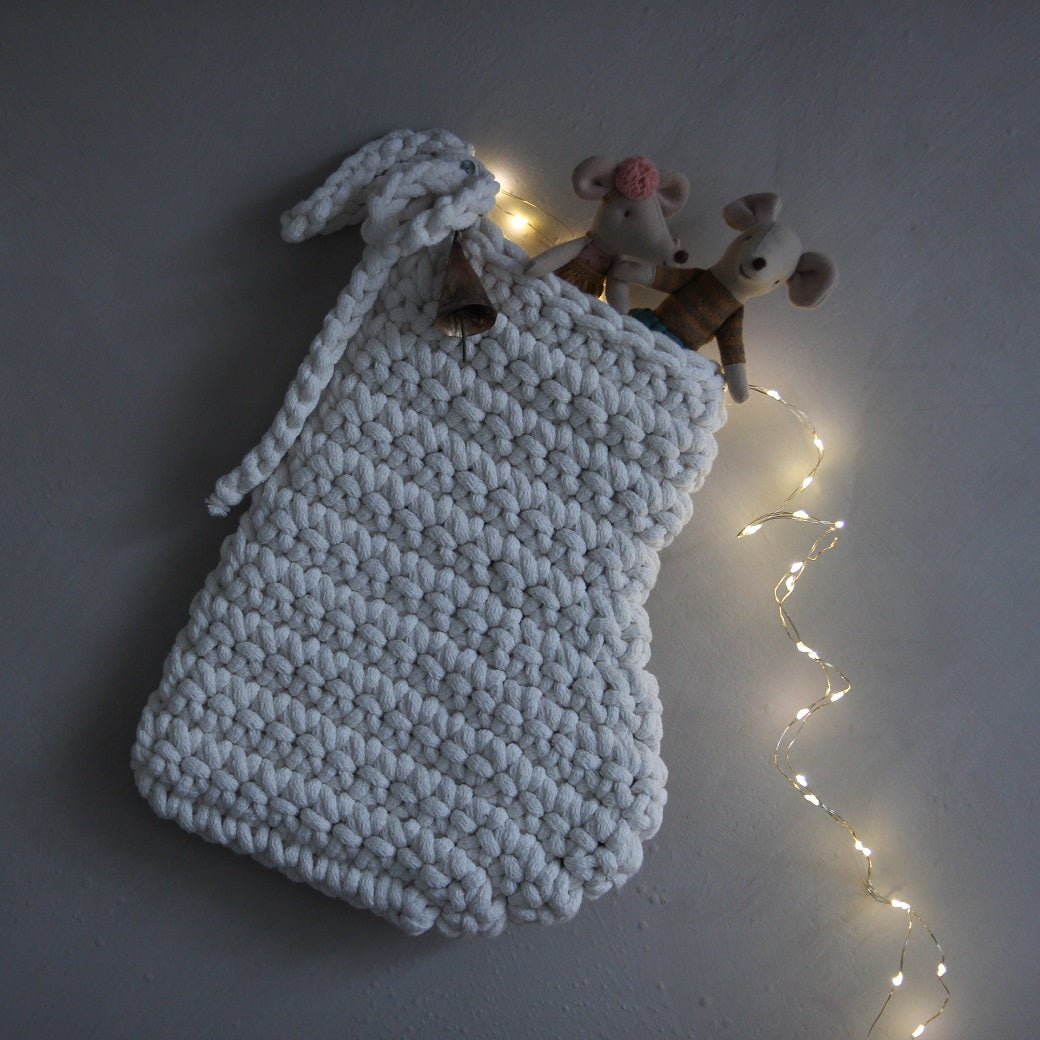 Crochet Christmas Stocking | IVORY